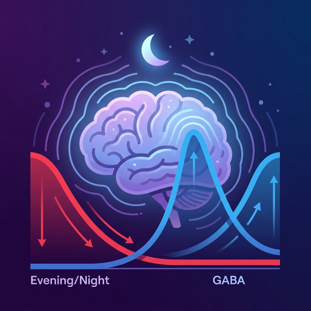 Ciclo cortisol y GABA durante la noche