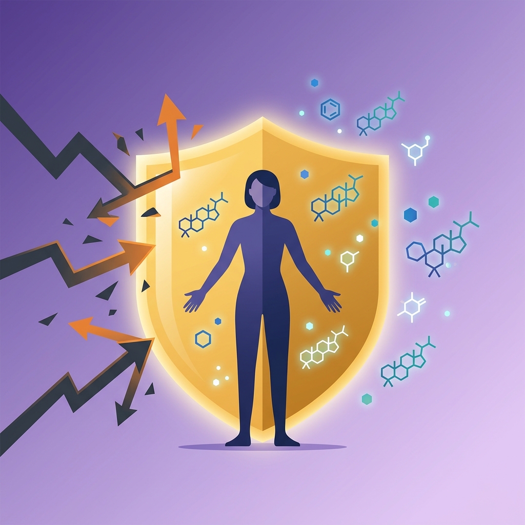 Mecanismo de acción adaptogénico de la ashwagandha protegiendo el cuerpo del estrés