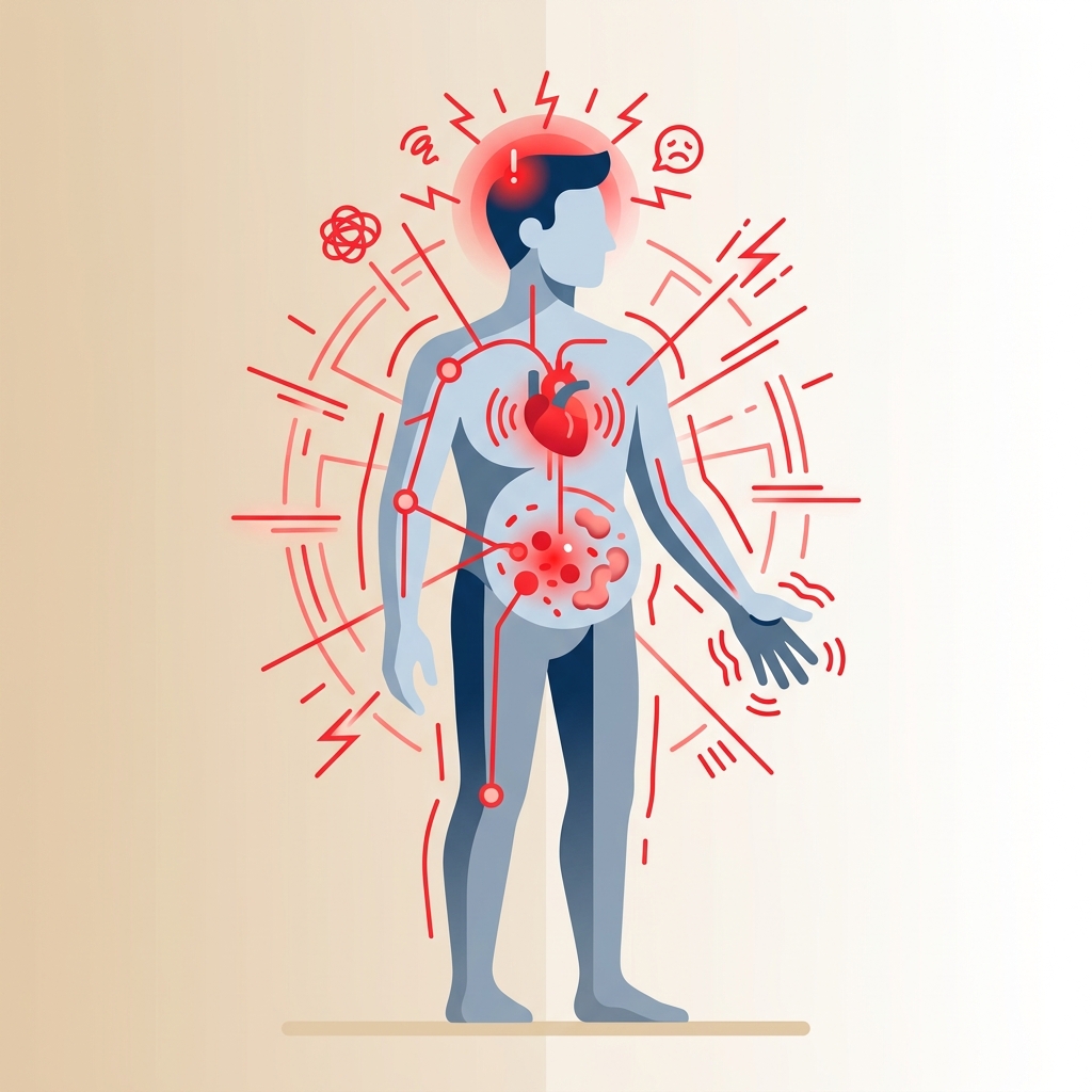 Síntomas del cortisol alto en diferentes zonas del cuerpo