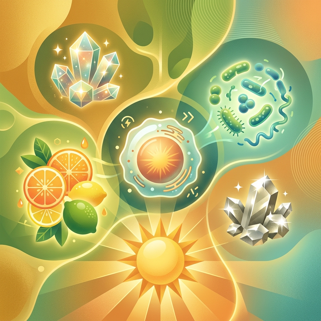 Nutrientes clave para la inmunidad: vitamina D, vitamina C, zinc, selenio y probióticos