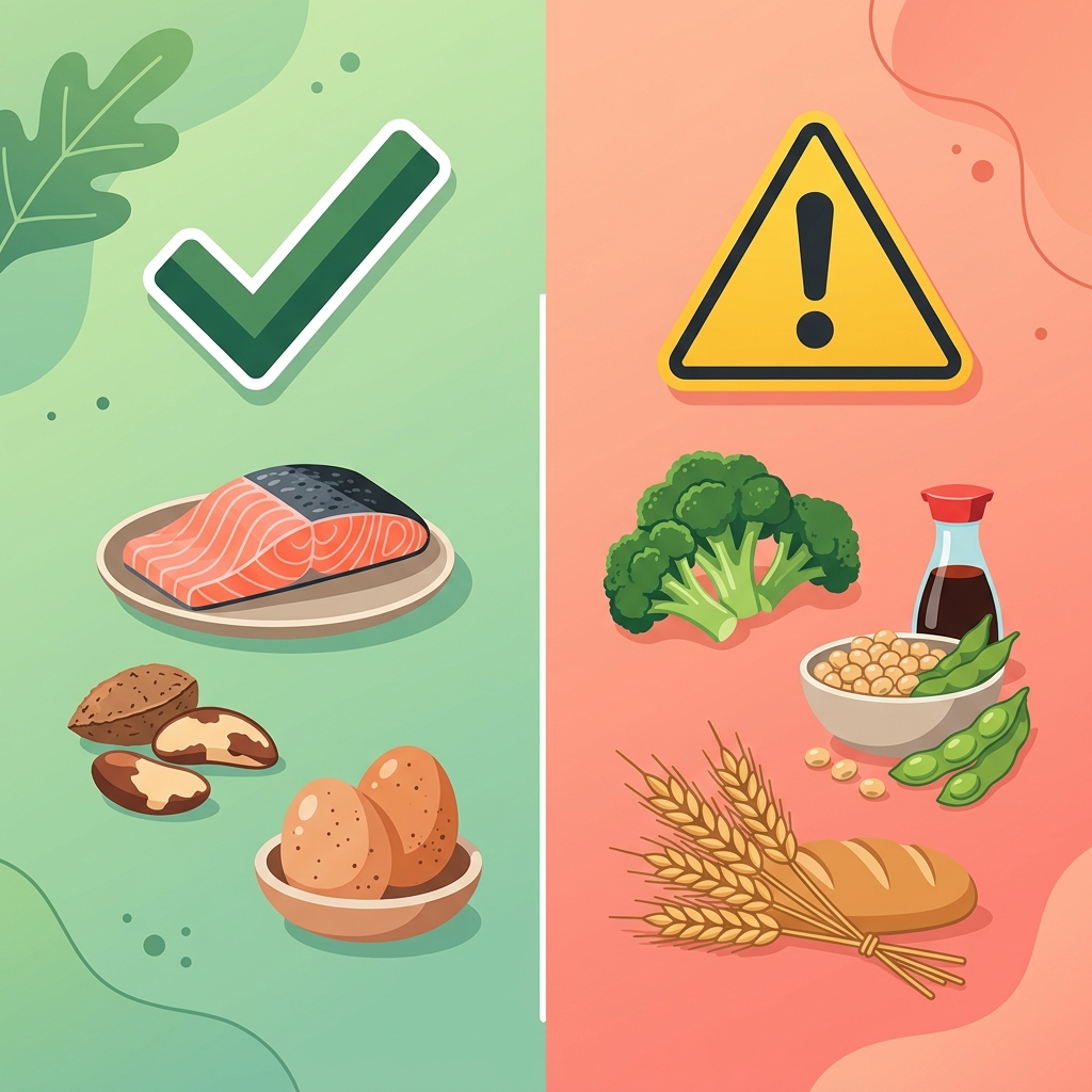 Alimentos que ayudan y perjudican la función tiroidea