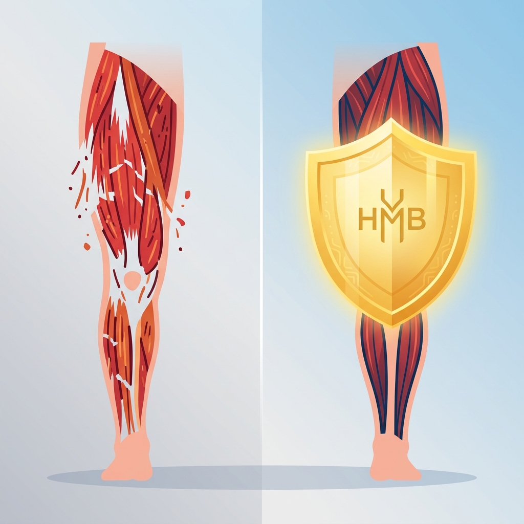 Músculo protegido vs degradado por sarcopenia