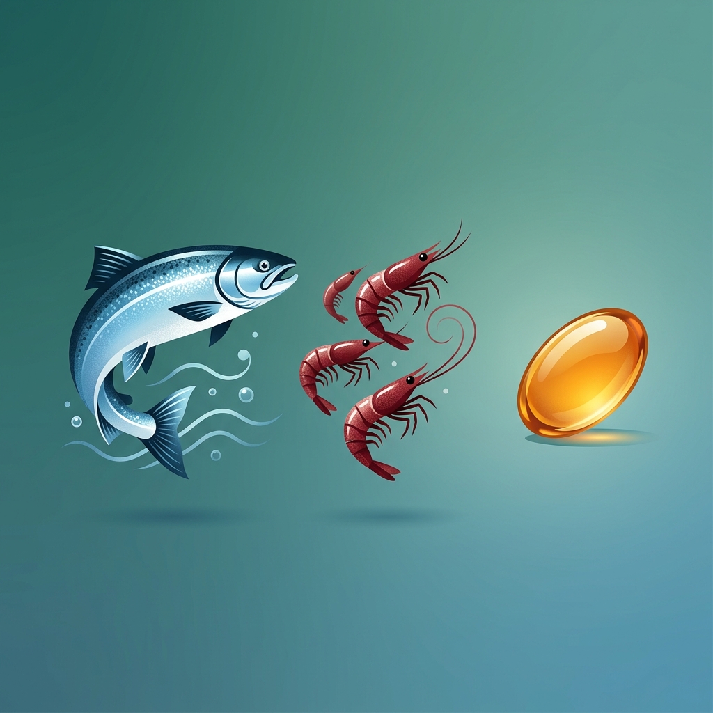 Fuentes de omega-3: pescado, krill y suplementos